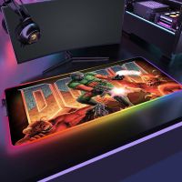 DOOM 4 RGB Game Mouse Pad Computer Gaming Laptop Desk Mat Gamers Accessories Big Colorful LED Mousepad Table Mouse Pad Company