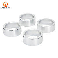 POSSBAY 4ชิ้นเซ็ต A โช้คอัพยก Spacer Bushing อลูมิเนียมสีเงิน Spacer สำหรับ CAN AM ardier Outlander 400 500 650 800