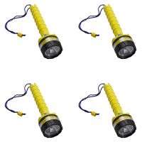 4X Scuba Diving Flashlight Underwater Waterproof LED Diver Light Spearfishing LED Diving Lamp