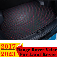 รถ Trunk Mat สำหรับ Land Rover Range Rover Velar 2017-23ทุกสภาพอากาศ XPE ด้านหลัง Cargo Cover พรม Liner หาง Boot กระเป๋าเดินทาง Pad