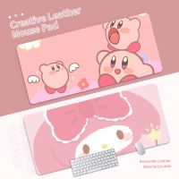 ❐▼♈ Double-side Portable Mouse Pad Gamer Waterproof Smooth PU Leather Suede Desk Mat Computer Mousepad Cartoon Printing Keyboard Mat