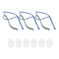 Replacement Headgear Compatible for ResMed Airfit P10 Nasal Pillow CPAP Strap 3 Shoulder Straps and 6 Adjustment Clips