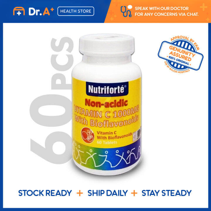 [APLUS] NUTRIFORTE INCREASE IMMUNITY NonAcidic Vitamin C 1000 mg with