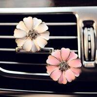 Camellia Car Air Outlet Freshener Flower Car Air Conditioning Vent Fragrance Auto Interior Solid Fresh Freshener Perfume Diffuse