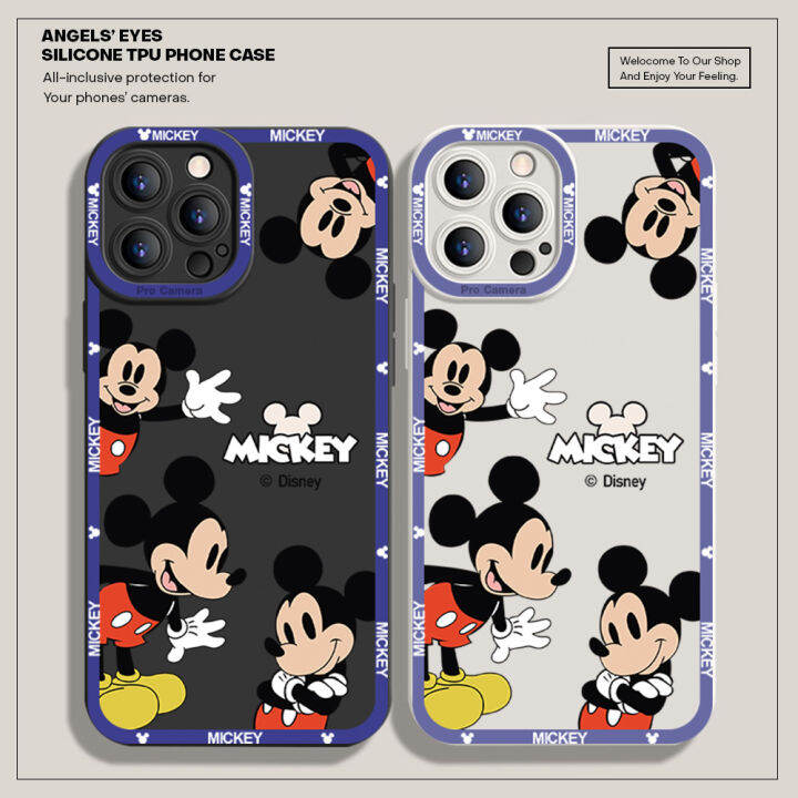 hontinga-เคสสำหรับ-huawei-p30-p30-pro-เคสโทรศัพท์ซิลิโคนนิ่มทรงสี่เหลี่ยมลายการ์ตูนมิกกี้เมาส์ฝาหลังปกป้องกล้องกันกระแทกเคสยางนิ่มสำหรับเด็กผู้หญิง