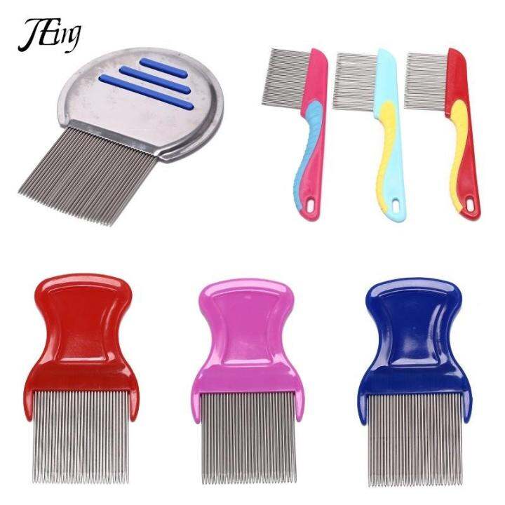 【YY】Stainless Steel Terminator Lice Comb Kids Hair Rid Headlice Super