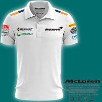 Mclaren Renault F1 Championship Racing โลโก้ทีม Driver 2020 Mens ขนาดใหญ่ Polo Collar T-Shirt?