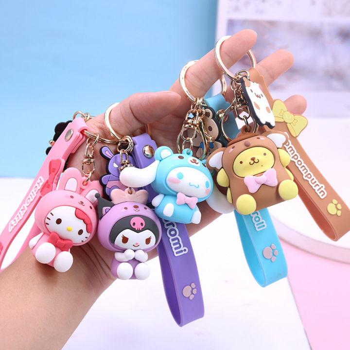 keychain hello kitty melody pompompurin kuromi cinnamoroll kids bag ...