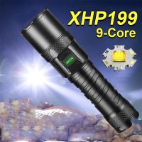 New XHP199 Powerful LED Flashlight XHP160 XHP90 Rechargeable Torch Light High Power Flashlight 26650 USB Waterproof Camping Lamp Rechargeable  Flashli