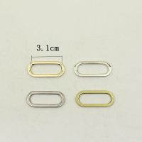 【CW】 30Pcs Flat 31mm Metal O Buckle Adjustable Handbag Webbing Luggage Hardware Accessories