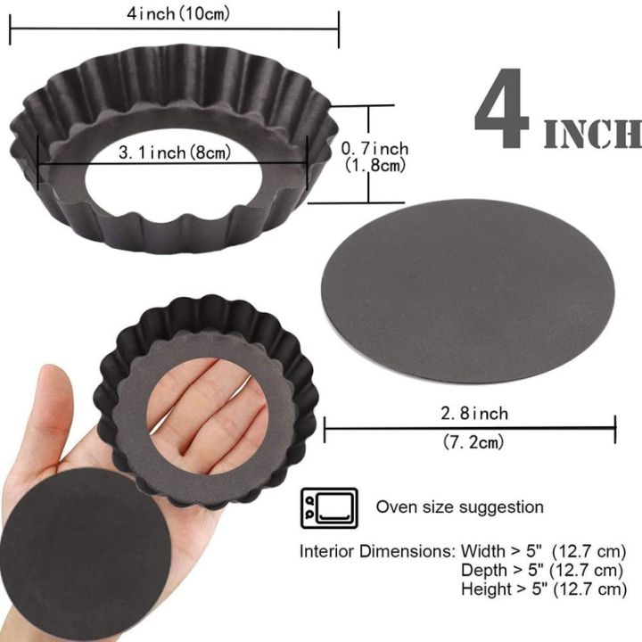 set-of-6-non-stick-tart-quiche-flan-pan-molds-round-4-inch-carbon-steel-cake-baking-form-with-removable-bottom-bakeware-tools
