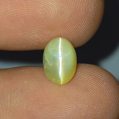 พลอย โอปอล ตาแมว ธรรมชาติ แท้ ( Unheated Natural Opal Cats Eye ) หนัก 1.63 กะรัต