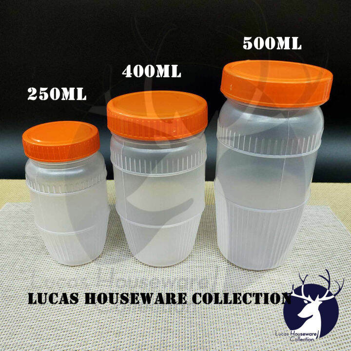 PLASTIC PEANUT BUTTER JAR SAUCE BOTTLE ATCHARA CONTAINER PICKLE BOTTLE