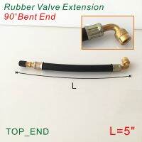 5 Long90 Degree Bent EndFlexible Rubber Valve ExtensionWork w/ Tire Valve Directly