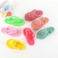 Candy-colored Striped Cotton Rope Slippers Pet Toys Dog Chewing Molar Rope Knot Toy Dog Toys Pet Products Dog Accessories Toys