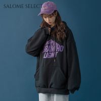 SALOME SELECT เสื้อฮู้ด เสื้อแขนยาวอบอุ่น หลวมและสบาย ๆ สไตล์ขี้เกียจย้อนยุคอเมริกัน 2023NEW 36Z230908