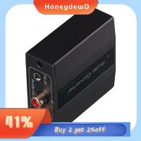 HONEYDEWD ดิจิตัล แจ็ค AUX เพื่อ R/L ค่ะ Toslink และ Coaxial พร้อมสายออปติคอล ตัวแปลงสัญญาณเสียงอนาล็อกเป็นดิจิตอล ซาวด์บาร์