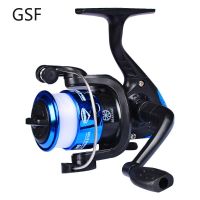 Electroplated Head with Line Small Fishing Reel Fishing Gear 200 Type Spinning Reel Sea Rod Reel 3BB 5.2:1 Fishing Line Reel Fishing Reels