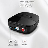 ตัวรับสัญญาณเสียง Bluetooth 5.2 NFC U Disk TF Card RCA 3.5mm AUX Jack Stereo Music Wireless Adapter Mic สําหรับ รถ ลําโพง เครื่องขยายเสียง