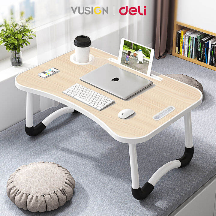 Vusign by Deli Laptop Table Foldable Mini Table for Study Portable