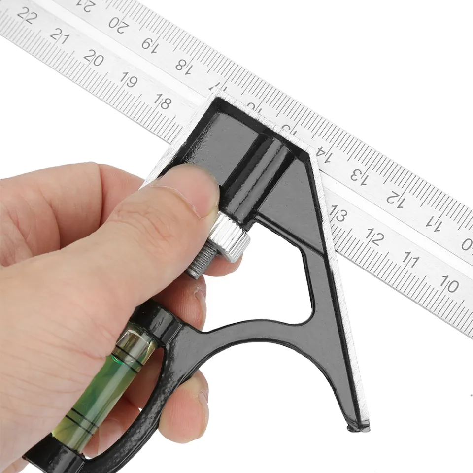 Adjustable Angle Ruler Combination S 300mm 45/90 Degree Combination Square  Angle Ruler Ruler for Measuring Marking