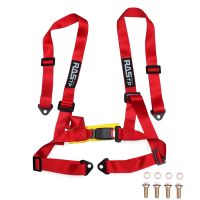 [HOT HOT SHXIUIUOIKLO 113] 2นิ้ว Original Universal กีฬา Racing Seat Belt Safety Four Point Fixing Mounting Drifting Car Seat Belt Auto BAG032