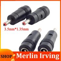 Merlin Irving Shop 100pcs 3.5mmx1.35mm male to 5.5mmx2.1mm Female Plug 3.5 5.5  DC Power Connector Adapter Laptop AC DC Jack adaptor