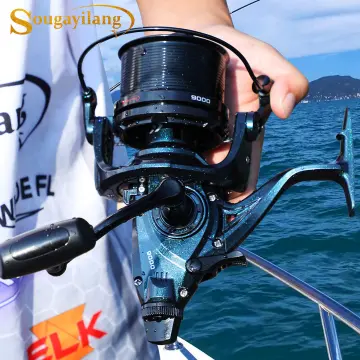 Sougayilang Spinning Fishing Reel 2000 Series Metal Spool 5.2:1 Gear Ratio  Max Drag 10kg Fishing Reel for Bass Fishing Pesca
