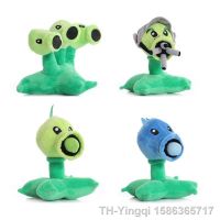 【hot】▤♧◑  1pcs 17cm vs Zombies Threepeater Gatling Pea Peashooter Soft Stuffed Gifts for Children Kids