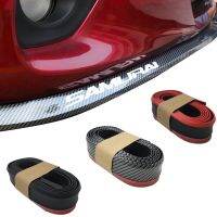 Car Bumper Protector Rubber Auto Car Front Bumper Guards Lip  Mouldings Splitter Chin Body Auto Bumper Strip 2.5m Cables