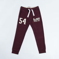 SUPERDRY APPLIQUE SLIM JOGGER - กางเกงจ็อกเกอร์ สำหรับผู้ชาย สี Dark Burgundy Jaspe