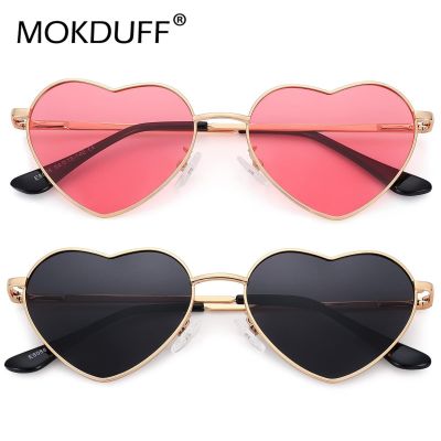 2022 New Metal Heart Shaped Sunglasses Candy Color Gradient Sun Glasses Outdoor Goggles Eyewear Oculos De Sol