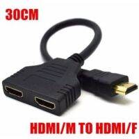 ??HOT!!ลดราคา?? HDMI Y-HDMI splitter cable 1ออก2จอ full hd 1080p ##ที่ชาร์จ แท็บเล็ต ไร้สาย เสียง หูฟัง เคส .ลำโพง Wireless Bluetooth โทรศัพท์ USB ปลั๊ก เมาท์ HDMI .