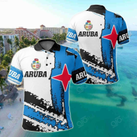 TH-POLO1-0||Aruba Flag Unisex Adult Polo Shirtsize：XS-6XLNew product{trading up}