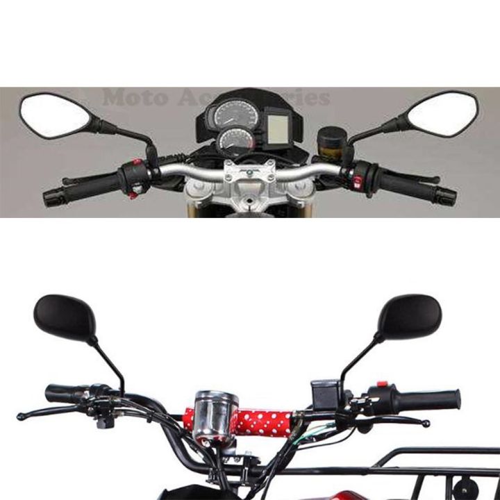 กระจกสีดำด้านซ้ายและขวา-kaca-spion-motor-10มม-สำหรับ-ducati-848-1098-r-มอนสเตอร์695-696-796-1000-1100-1200