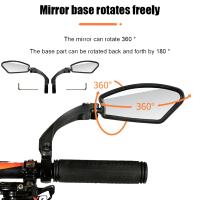 Bike Wide Range Back Mirror Reflector Adjustable Rotatable Left Electric Mountain Bike Mirror Bicycle Handlebar Rear View Mirror