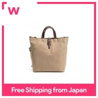 SILVER LAKE CLUB Large Capacity Canvas Tote Bag Beige | with Shoulder Belt W38xH39xD15cm 660g Made in Japan Water Repellant