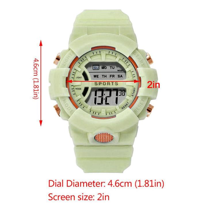 นาฬิกาอิเล็กทรอนิกส์มัลติฟังก์ชั่นสำหรับเด็กกีฬานาฬิกาอิเล็กทรอนิกส์นาฬิกาเยาวชนเวอร์ชั่นเกาหลี-v1o3