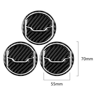 ◕✚ Carbon Fiber Car Air Condition Vent Outlet Sticker Decal Cover Trim for Ford Mustang 2015-2021 Interior Accessories