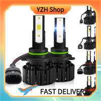 YZH Shop 2ชิ้นไฟหน้ารถมอเตอร์ไซค์แบบ LED H7 H4 Z3 12V 6000LM 6000K โคมไฟสีขาวสำหรับขับรถวิ่ง DRL หลอดไฟอัตโนมัติ IP68กันน้ำ