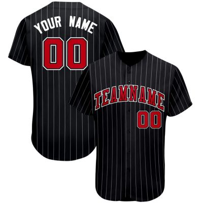 Custom Baseball Jerseys Print Name Number Adult Hip-Hop Street Style Outdoor Softball Game Training Jersey Baseball Shirt