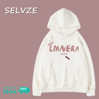 SELVZE เสื้อสเวตเตอร์มีฮู้ดสำหรับผู้หญิง,เสื้อสเวตเชิ้ตฉบับภาษาเกาหลีมีลายตัวอักษรลำลองฤดูใบไม้ร่วง