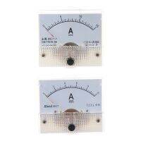 2PCS 85C1 Rectangle Analog Panel Ammeter Gauge, DC 0-10A &amp; DC 0-15A