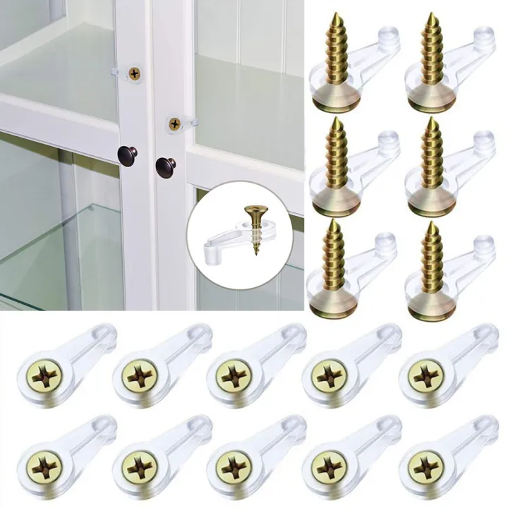 Glass Panel Clips Home Decoration Tool For Wall Door Glass Cabinet