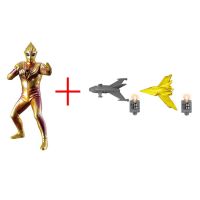 Bandai โมเดลตุ๊กตาขยับแขนขาได้เรืองแสง Ultraman Spacha 01รุ่นแรก Tiga Ultraman เรืองแสง