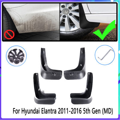 4 PCS Car Mud Flaps for Hyundai Elantra MD 2011 2012 2013 2014 2016 Mudguard Splash Guards Fender Mudflaps Auto Accessories