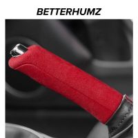 BETTERHUMZ Alcantara Suede For Subaru BRZ Toyota 86 2013-2020 ABS Car Handbrake Grips Cover Interior Decorative Accessories