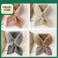 YNDVQO STORE สีทึบ กันลม ฤดูใบไม้ร่วงฤดูหนาว ผู้หญิง ข้น ผ้าพันคอคอ ผ้าพันคอไหมพรม อบอุ่น