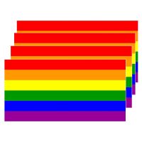 4pc Lgbt Rainbow Flag Sticker Car Decal Bumper Wall Sticker Gay Pride Bisexual Papers For Home Room Car Deocrations Stickers New Fuel Injectors