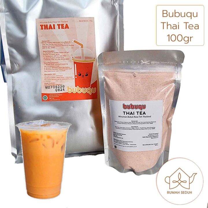 100gr Bubuqu Thai Tea - Minuman Bubuk Thai Tea Instant | Lazada Indonesia